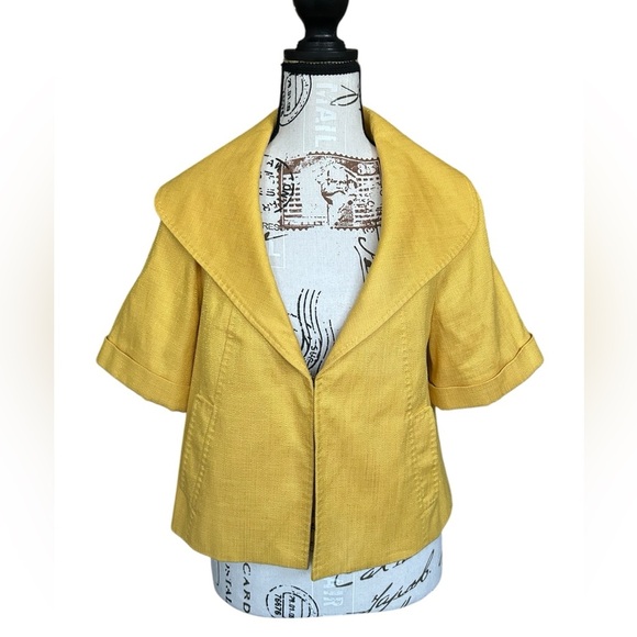 Classiques Entier gold yellow short structures jacket size small - Picture 2 of 11